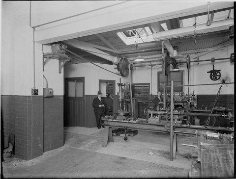 Carlton Brewery. Fitters' shop, 1938