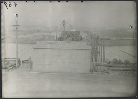 South Kensington to West Footscray, bridge construction, 1927