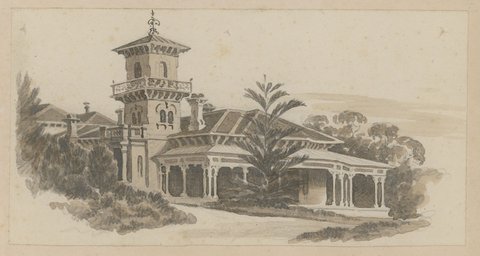 Views of Melbourne buildings, c. 1880