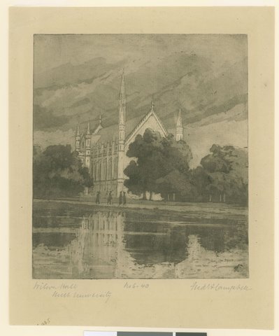 Wilson Hall, Melb. [i.e. Melbourne] University, 1890–1910