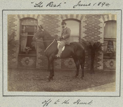 Hewlett's education at the University of Melbourne Medical School and visits with family and friends, 1883–95
