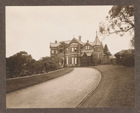 Album of photographs depicting exterior and interior views of Homeden, Lansell Road Toorak, 1905–16
