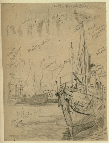 Yarra River shipping, Melbourne, 1875–1900