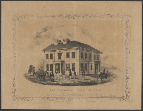The Government Offices, Melbourne, 1845