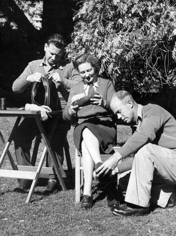 Gifts being made at Red Cross home, Rockingham, Kew, c. 1946