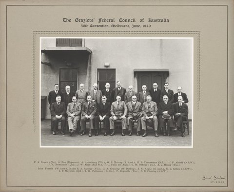 The Graziers' Federal Council of Australia 50th Convention, Melbourne, June 1940