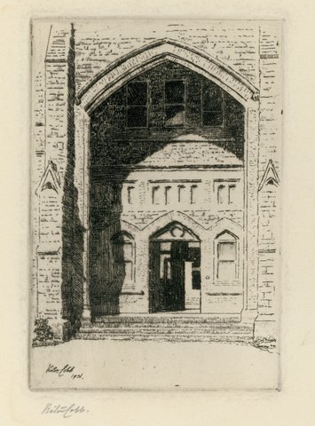 Entrance to Ormond [Melbourne University], 1931