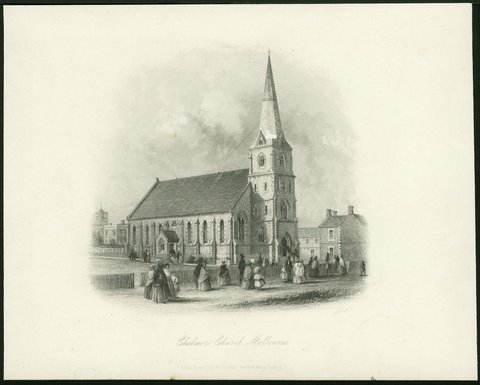 Chalmer's Church, Melbourne, c. 1862