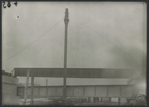 South Kensington to West Footscray, bridge construction, 1927