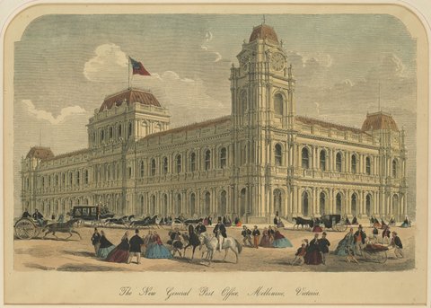 The New General Post Office, Melbourne, Victoria, 1867?