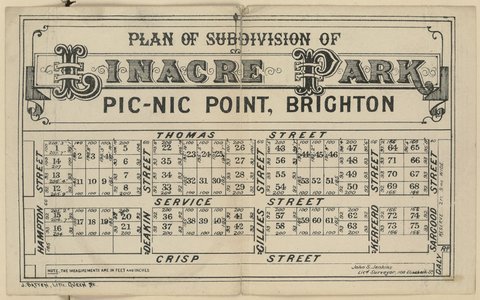 View of the bay fron Linacre Park, Picnic Point, Brighton, 8th December, 1883, Fraser & Co. in conjunction with Walstab & Son, 1851–85