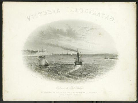 Entrance to Port Phillip, 1857