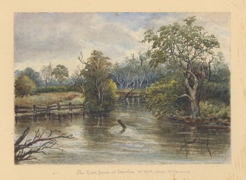 The River Yarra at Ivanhoe nr Kew. above Melbourne, 1890–1914
