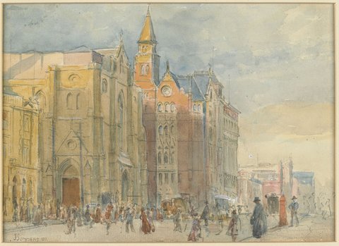St. Paul's Cathedral, Melbourne, 1907