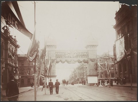 Butter Arch, Collins Street, Melbourne, 1901
