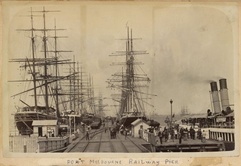 Port Melbourne Railway Pier, 1890–92