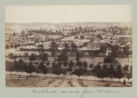 Sandhurst, 100 miles from Melbourne, 1870–90