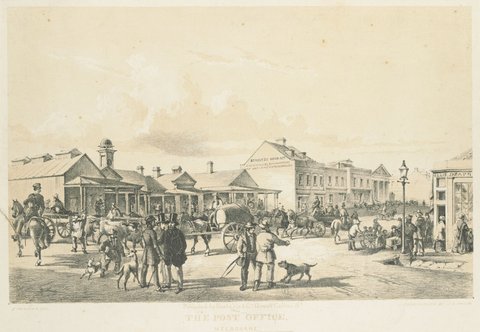 THE OLD POST-OFFICE, MELBOURNE 1853