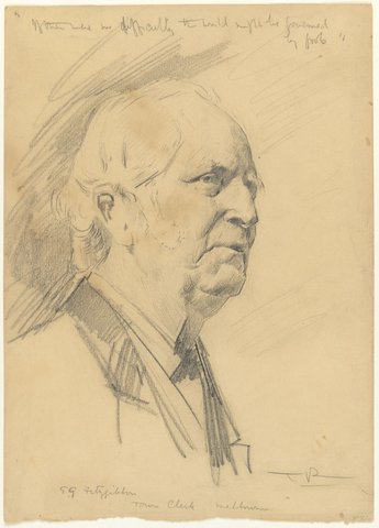 E. G. Fitzgibbon Town Clerk Melbourne, c. 1891