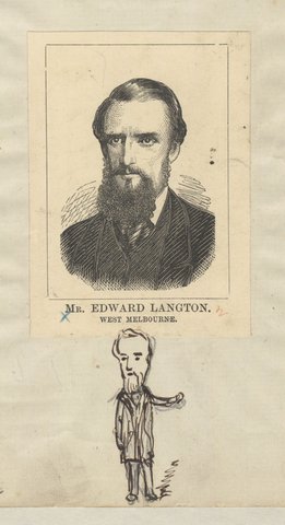 Mr. Edward Langton. West Melbourne, 1874