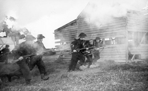 V. D.C. at Bentleigh assault and attack on a building, c. 1943