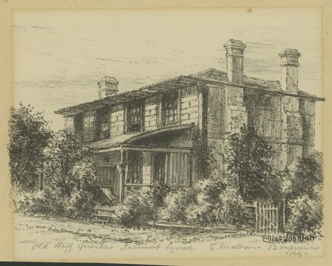 Old Staff Quarters Jolimont Square E. Melbourne, 1880–1932
