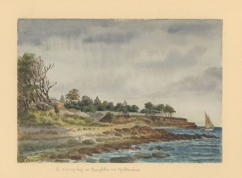 A rainy day at Brighton nr Melbourne, 1890–1914