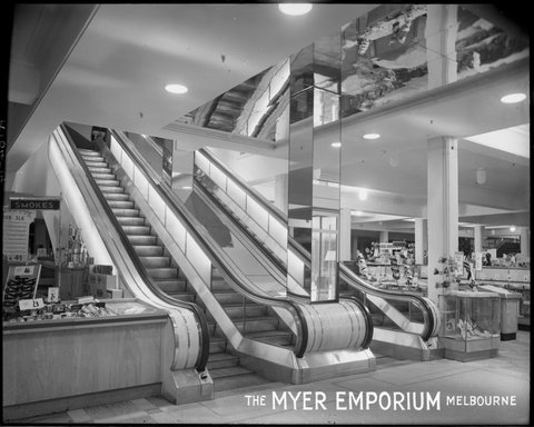 Myer Emporium Melbourne interior, 1948