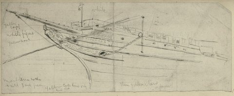 Yarra River shipping, Melbourne, 1875–1900