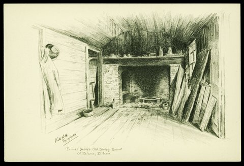 Farmer Beale's old dining room, St. Helena, Eltham, 1934