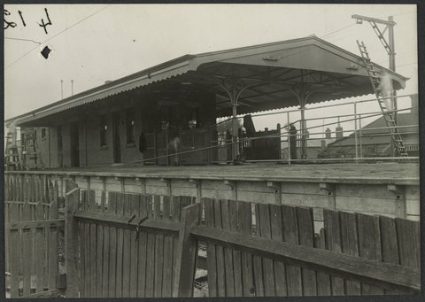 New Station buildings at Middle Footscray, 29/6/27, 1927