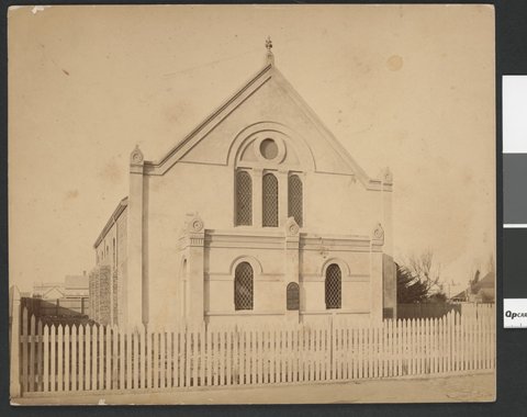 Baptist Church as constructed, Cecil Street, Williamstown, 1870–90
