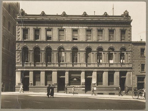 United Insurance Building, 48-52 Queen Street Melbourne, 1879–80