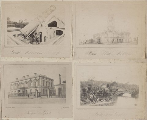 Four small views of Melbourne, Vic, 1870–90