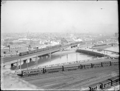 [Sandridge Bridge across Yarra River], 1891–1914