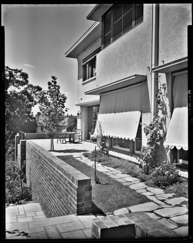 Exterior views of apartments in Toorak, 1930s
