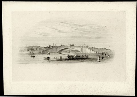 Old Princes Bridge, [Melbourne, Vic.], 1851