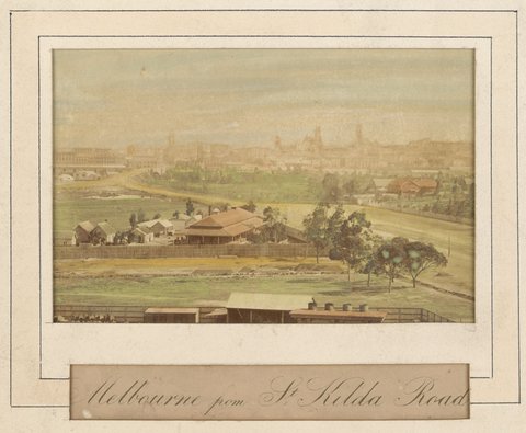 Melbourne from St. Kilda Road, 1880s