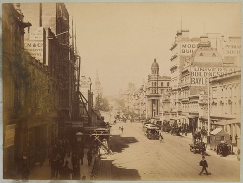 Collins St. east, Melbourne, 1891–97