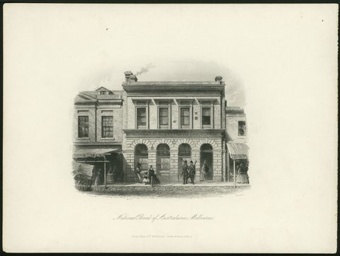 National Bank of Australasia, Melbourne, c. 1862