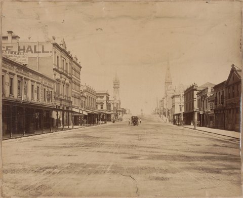 Russell St Melbourne 1863