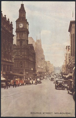 Bourke Street, Melbourne, 1920–30