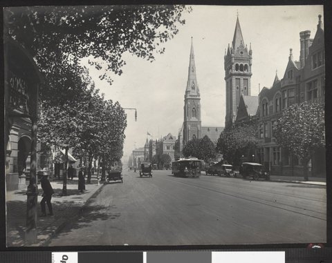 Collins Street looking west [Melbourne, Vic.], 1923–25