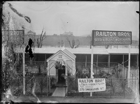 Railton Brothers, 273 Swanston Street, seed and plant merchants, stand at the Royal Melbourne Show 1906-7, 1890–1918