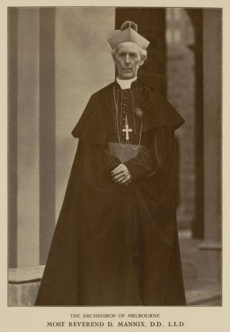 The Archbishop of Melbourne, Most Reverend D. Mannix D.D., L.L.D, 1934