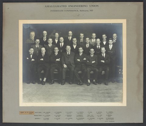 Amalgamated Engineering Union, Interstate Conference, Melbourne 1927