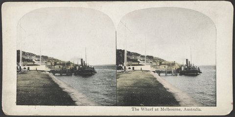 The wharf at Melbourne, Australia, 1900–20
