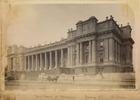 The houses of Parliament, Spring St., Melbourne, 1880–92