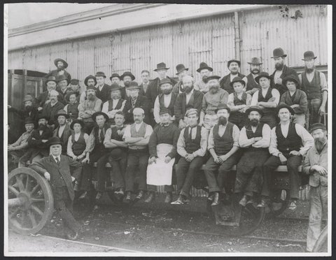 Truck makers, Williamstown workshops, 1883