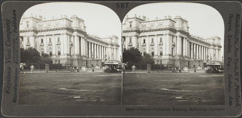 Federal Parliament building, Melbourne, Australia, 1908